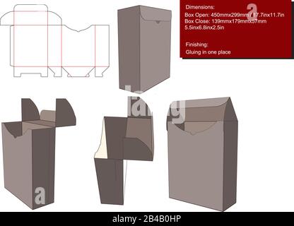 Dispensers for many products die cut vector Stock Vector