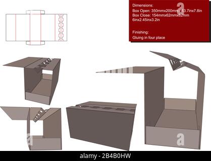 Dividers for many products die cut vector Stock Vector