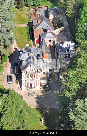 France, Loir-et-Cher (41), Blois, heritage property (aerial view) Stock Photo