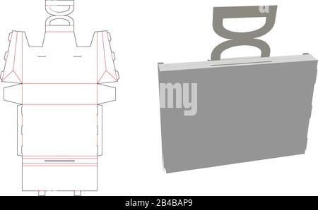 Bag Self - folding - Die Cut - Vector Stock Vector
