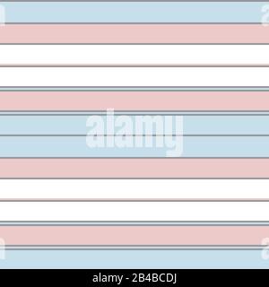 Colourful Classic Fashion Stripe Pattern - This is a classic horizontal striped pattern suitable for shirt printing, textiles, jersey, jacquard Stock Vector