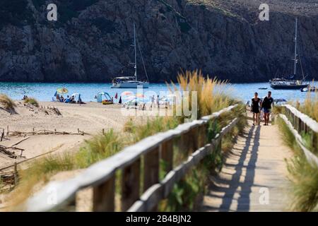 Italy, Sardinia, Carbonia Iglesias province, Buggerru, Cala Domestica cove Stock Photo