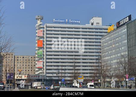 Berliner Verlag, Berliner Zeitung, Karl-Liebknecht-Strasse, Alexanderplatz, Mitte, Berlin, Deutschland Stock Photo