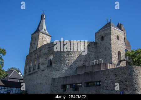 Bensberg castle with town hall Stock Photo