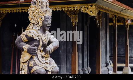 Statue in Pura Besakih Temple in Bali Island, Indonesia. Stock Photo