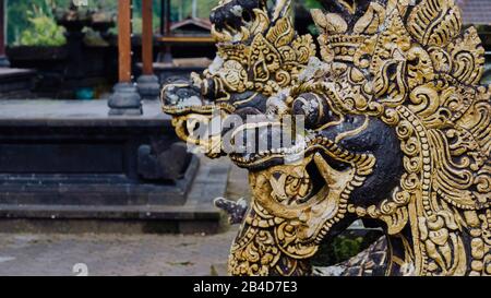 Statue of dragon in Pura Besakih Temple in Bali Island, Indonesia. Stock Photo