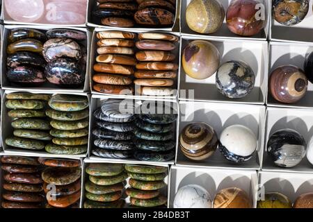 stock of various colorful gems Stock Photo