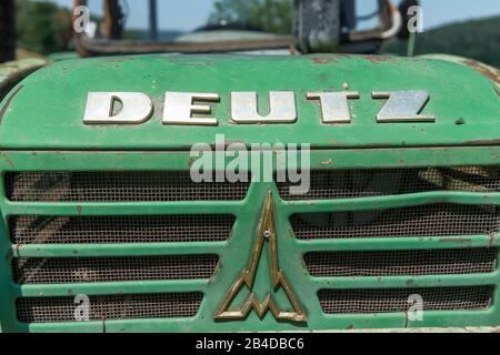 Breuberg, Hesse, Germany, Deutz tractor type D 5006 A, built ca 1972, engine capacity 2826 cc, 48 hp Stock Photo