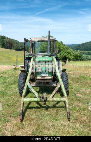 Breuberg, Hesse, Germany, Deutz tractor type D 5006 A, built ca 1972, engine capacity 2826 cc, 48 hp Stock Photo