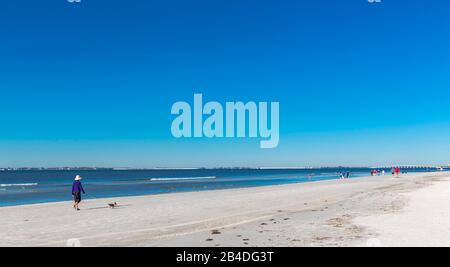 Beach, Fort Myers, Florida, USA, North America Stock Photo