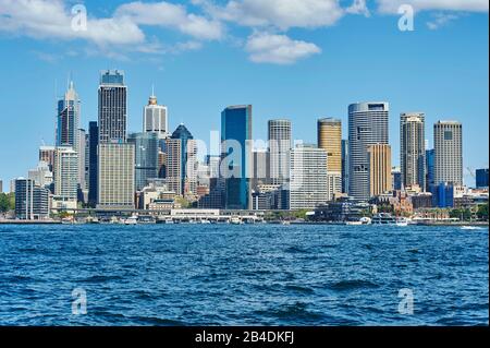 Skyline of Sydney on the Parramatta River, New South Wales, Australia, Oceania Stock Photo