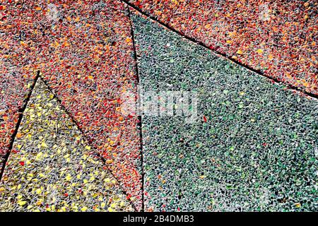 An abstract pattern of a gravel-like floor covering. Stock Photo