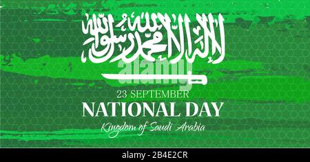 National day of the Kingdom of Saudi Arabia Stock Vector