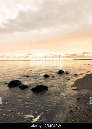 Strand; Als; Alsen; Insel; Landschaft; Dänemark Stock Photo