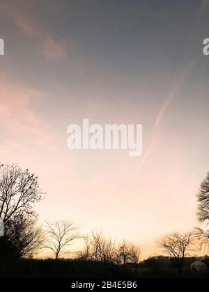 Himmel; Wolken; Als; Alsen; Landschaft; Dänemark Stock Photo