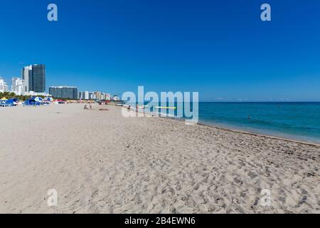 Strand, South Beach, Miami Beach, Florida, USA, Nordamerika Stock Photo