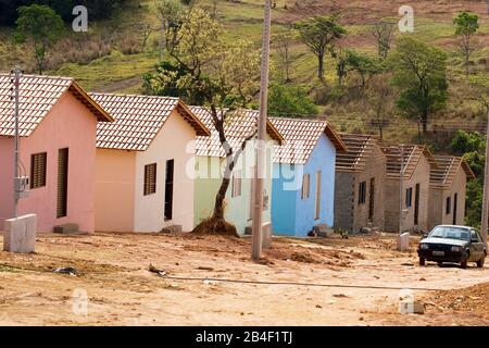 Construction of Popular Neighborhood, City, Goiânia, Goiás, Brazil Stock Photo