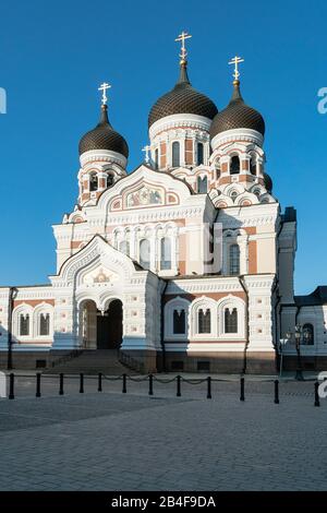 Estland, Tallinn, Domberg, Alexander-Newski-Kathedrale Stock Photo