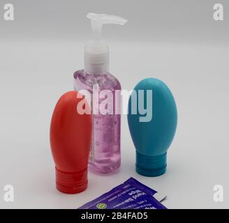 Hand Sanitizers Stock Photo