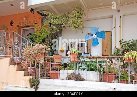 Houses in the mountain village Kandila at Mitikas, Arcadia, Greece Stock Photo