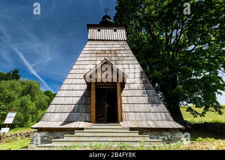 Europe, Poland, Lesser Poland Province, Wooden Architecture Route, The Filial Greek Catholic Church of St. Michael the Archangel in Dubne Stock Photo