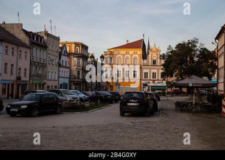 Europe, Poland, Nysa County, Opole Voivodeship, Paczkow / Patschkau, town hall and city center