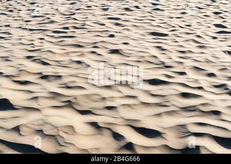 Estland, Peipsi Järv, Peipsi-See, Strand bei Kauksi, Sandstruktur Stock Photo