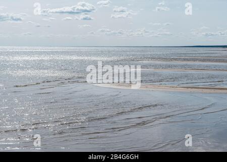 Estland, Peipsi Järv, Peipsi-See, Strand bei Kauksi Stock Photo