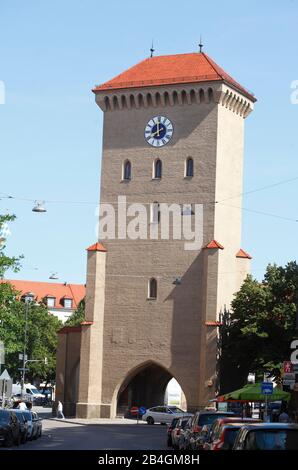 Isartor, Munich, Upper Bavaria, Bavaria, Germany, Europe Stock Photo