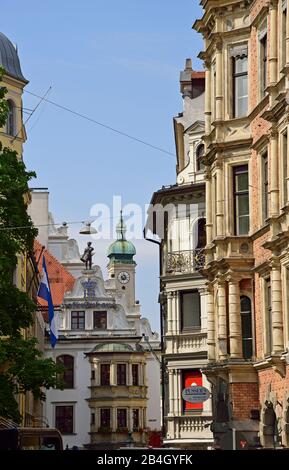 Europe, Germany, Bavaria, City of Munich, Old Town, Hofbräuhaus am Platzl, Stock Photo