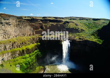 Palouse Falls in eastern Washington Stock Photo