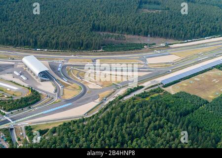 Aerial view of the Hockenheimring, racetrack Stock Photo