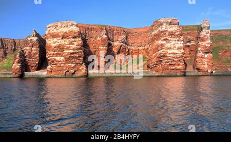 Cliffs on the northwest cliff, Heligoland, Helgoland Bay, German Bight, North Sea Island, North Sea, Schleswig-Holstein, Germany Stock Photo