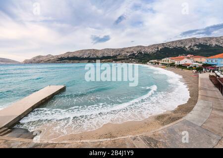 Baska, island of Krk, Kvarner bay, Adriatic coast, Croatia Stock Photo