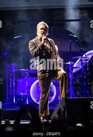 Leeds, UK. 6th Mar, 2020. Morrissey starts his latest UK & European tour at Leeds First Direct Arena, to coincide with the release of his latest album; I Am Not A Dog On A Chain Credit: Kenny Brown/Alamy Live News Stock Photo