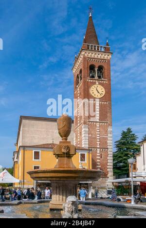 Church Santa Maria Maggiore in Bussolengo, Veneto, Italy, Europe Stock Photo