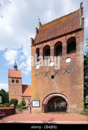 Sankt-Johannes-Kirche, Bad Zwischenahn, Lower Saxony, Germany, Europe Stock Photo