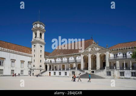 Europe, Portugal, Centro region, Coimbra, University, Courtyard Stock Photo