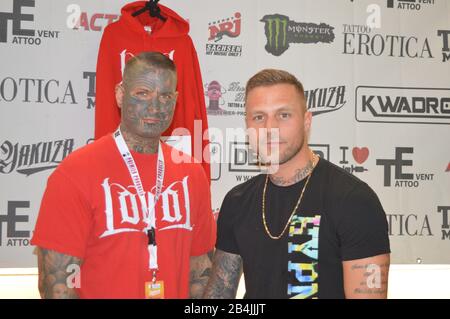 Philipp Und Kontra K Bei Der Tattoo Expo Leipzig Am 5 3 2017 Stock Photo Alamy