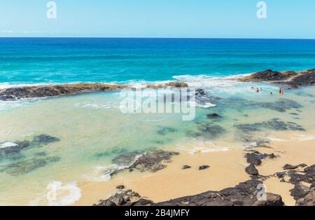 Champagne pools, Great Sandy National Park, Fraser Island, Queensland, Australia, Stock Photo