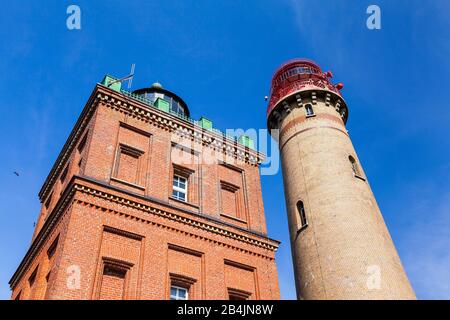 Ostsee, Rügen, Kap Arkona, Schinkelturm und neuer Leuchtturm Stock Photo