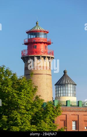 Rügen, Kap Arkona, Leuchttürme (neuer Leuchtturm und Schinkelturm) Stock Photo
