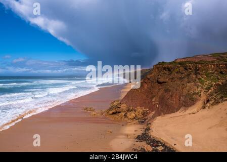 Bordeira Beach in the Southwest Coast Stock Photo