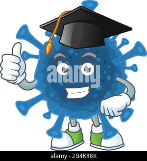 Graduation Germs Graduation bacteria character cartoon style Stock Vector Image & Art ...