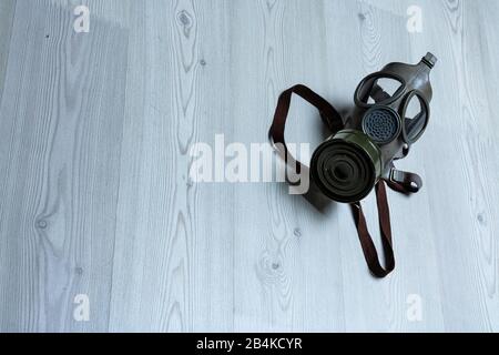 gas mask against COVID19 virus and other diseases Stock Photo