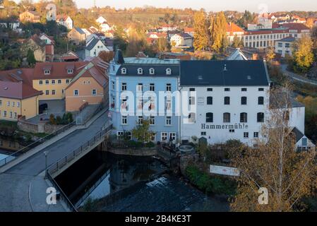 Germany, Saxony. Bautzen, view of the hammer mill in Bautzen, Upper Lusatia. Stock Photo