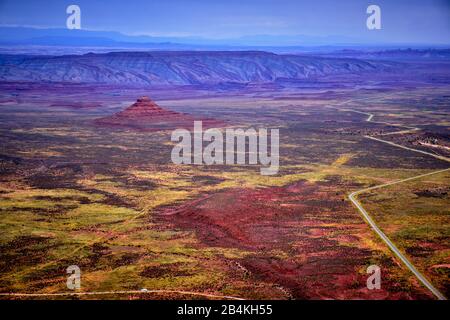 USA, United States of America, Utah, Arizona,Utah, Moki Dugway, US 163, UT 95, Blanding, Mexican Hat, San Juan Country, Utah, Stock Photo