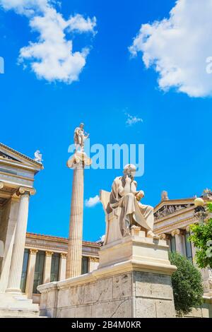 Academy of Athens, Athens, Greece, Europe Stock Photo
