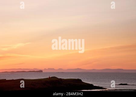 Meer, Felsen, Island, Stykkishólmur Stock Photo