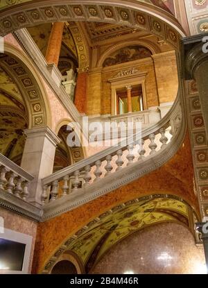 Budapest Opera House interior staircase and foyer, Hungary Stock Photo ...